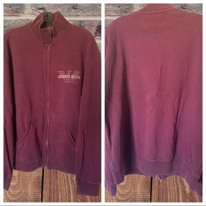 ARMANI JEANS zip-up sweater size XXL